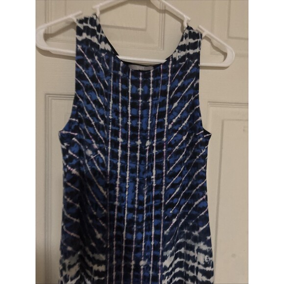 TART Woman's Blue, Black & White Sleeveless Dress - Size Small - Picture 3 of 5